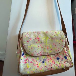 Beige colorful purse